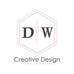 initial monogram logo with polygon style design.