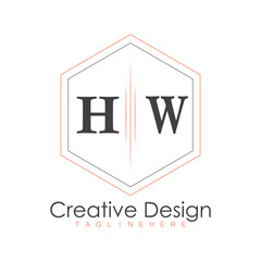 initial monogram logo with polygon style design.