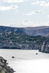 Gaziantep Halfeti view. They are boats and look great at sunset.