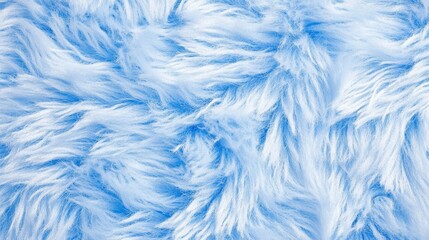 Obraz premium Soft, fluffy, light blue faux fur texture. Delicate strands creating a pleasant tactile appearance