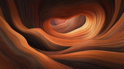 Obraz premium Swirling canyon A mesmerizing view of layered rock formations eroded over time in smooth, flowing patterns