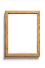 Obraz premium Empty wooden frame suitable for showcasing artwork or photographs, ideal for home decor
