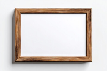 Wooden framed empty canvas stands ready for creativity in bright and minimalistic setting