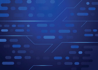 abstract blue technology background with circuit board lines