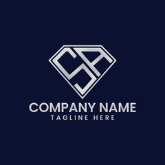 Simple Letter Logo in Diamond Frame