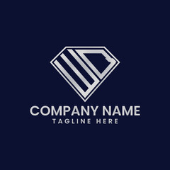 Simple Letter Logo in Diamond Frame