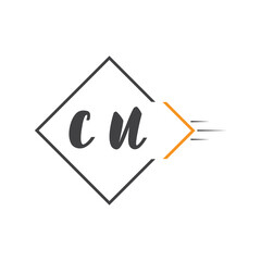 initial monogram logo with square style design.