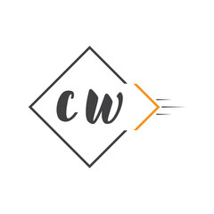 initial monogram logo with square style design.