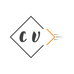initial monogram logo with square style design.