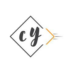 initial monogram logo with square style design.