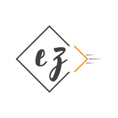 initial monogram logo with square style design.