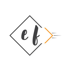 initial monogram logo with square style design.