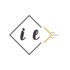 initial monogram logo with square style design.