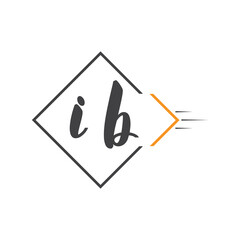 initial monogram logo with square style design.