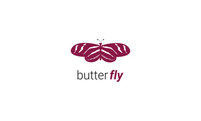 minimal butterfly logo design modern insect creative brand symbol concept identity template