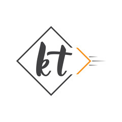 initial monogram logo with square style design.