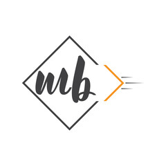 initial monogram logo with square style design.