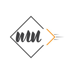 initial monogram logo with square style design.