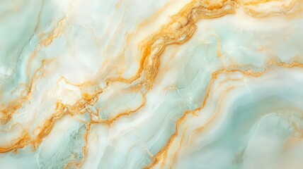 Fototapeta premium Abstract Teal and Gold Marble Texture Background