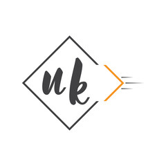 initial monogram logo with square style design.
