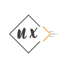 initial monogram logo with square style design.