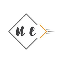 initial monogram logo with square style design.