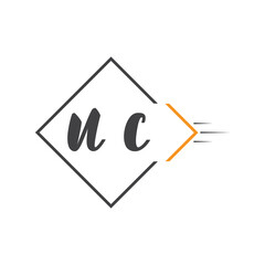 initial monogram logo with square style design.