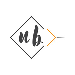 initial monogram logo with square style design.