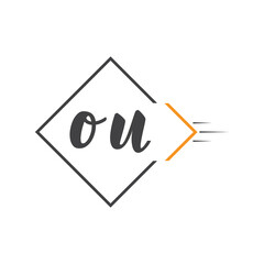 initial monogram logo with square style design.