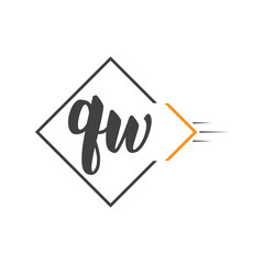 initial monogram logo with square style design.