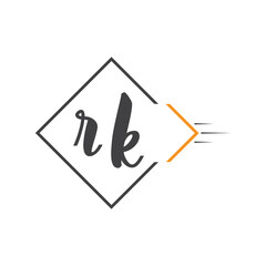 initial monogram logo with square style design.