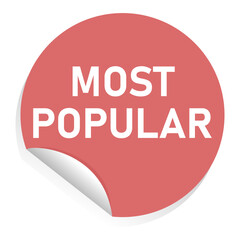 The most popular red 3d sticker vector
Vector 3d sticker on a white background with the inscription