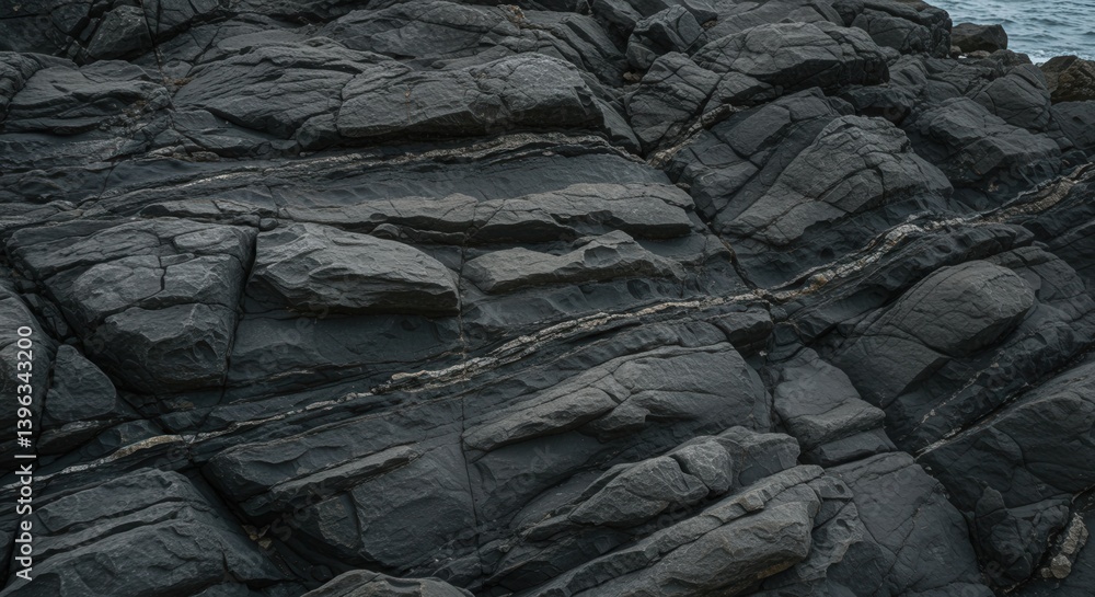 Poster striking rock formations displaying intriguing geological patterns and textures