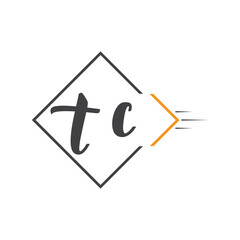 initial monogram logo with square style design.