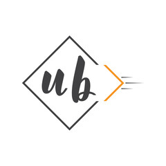 initial monogram logo with square style design.