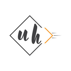 initial monogram logo with square style design.