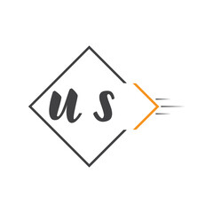 initial monogram logo with square style design.