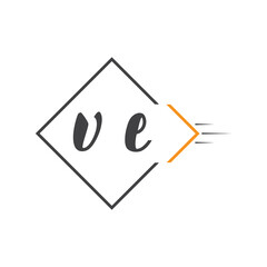 initial monogram logo with square style design.