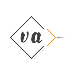 initial monogram logo with square style design.