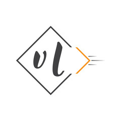 initial monogram logo with square style design.