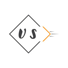 initial monogram logo with square style design.