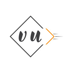 initial monogram logo with square style design.