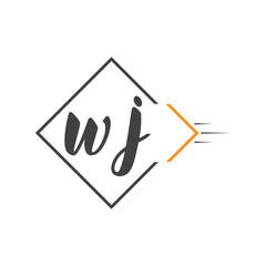 initial monogram logo with square style design.