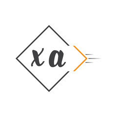 initial monogram logo with square style design.