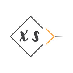 initial monogram logo with square style design.