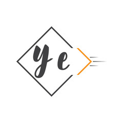 initial monogram logo with square style design.