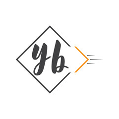 initial monogram logo with square style design.