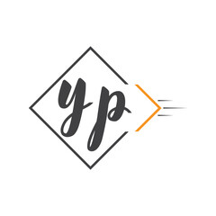 initial monogram logo with square style design.