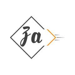 initial monogram logo with square style design.