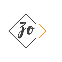 initial monogram logo with square style design.